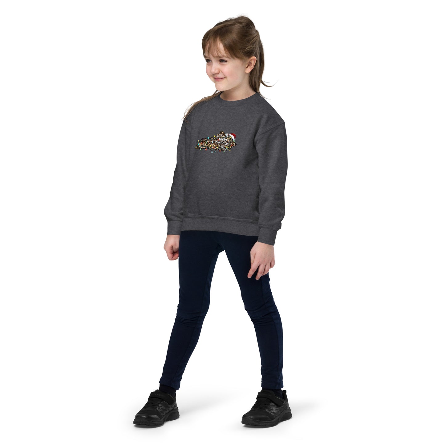 Merry Christmas Y'all Youth Crewneck Sweatshirt