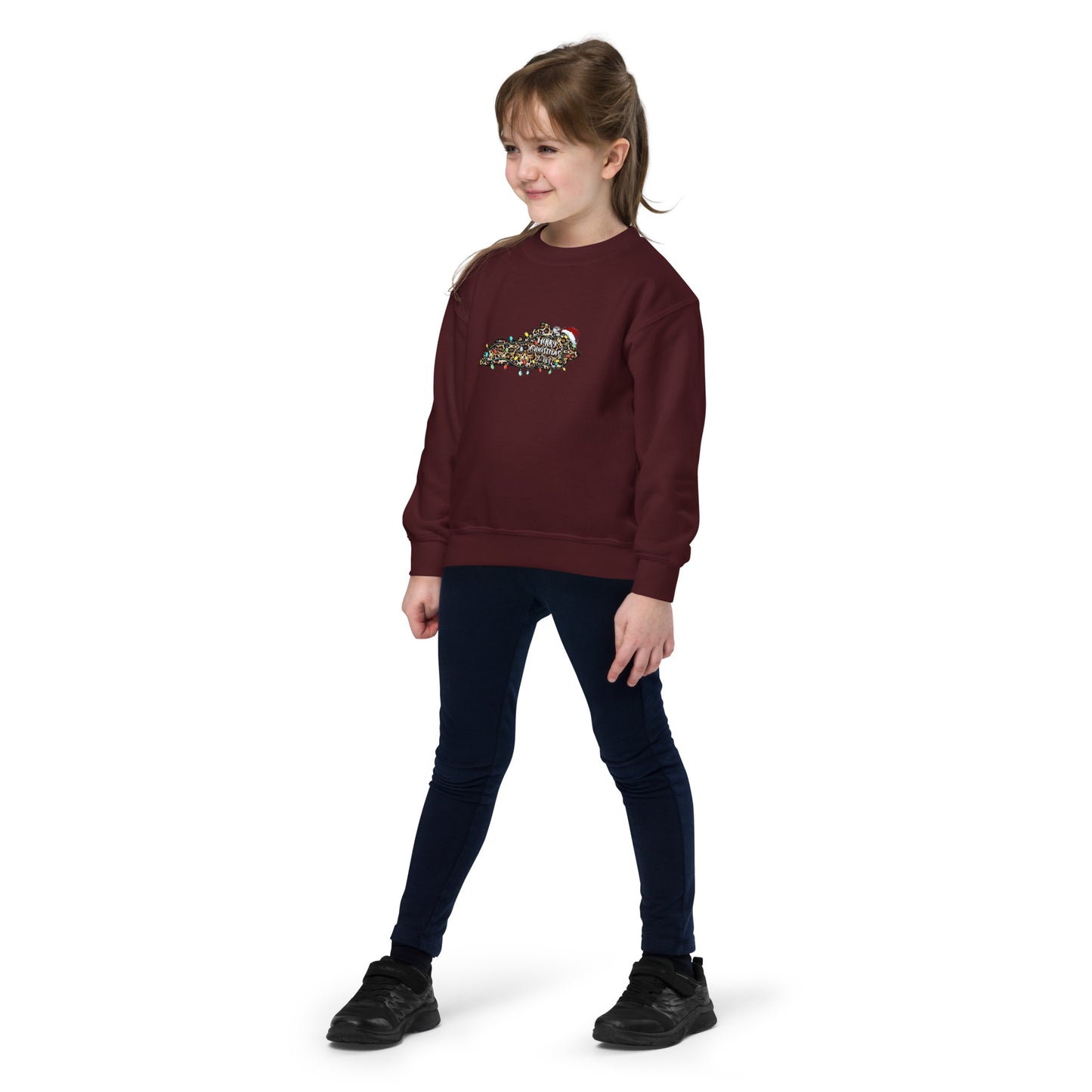 Merry Christmas Y'all Youth Crewneck Sweatshirt