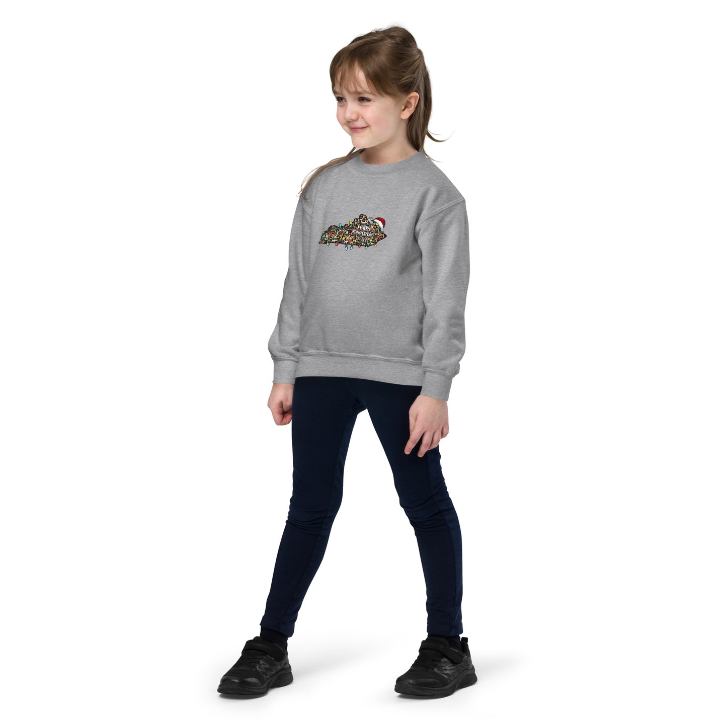 Merry Christmas Y'all Youth Crewneck Sweatshirt