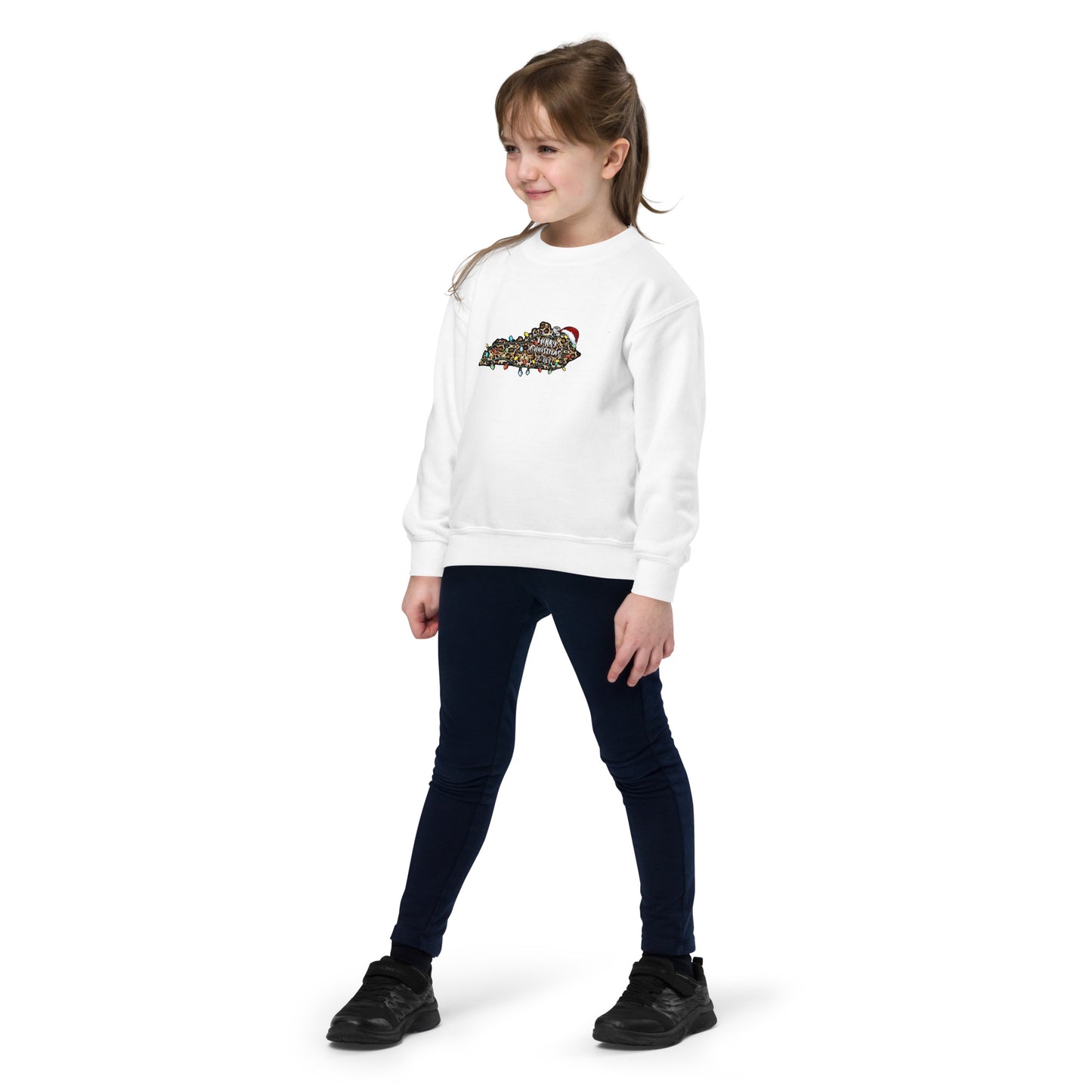Merry Christmas Y'all Youth Crewneck Sweatshirt