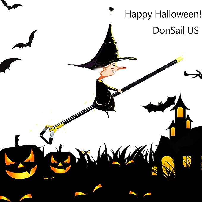 DonSail Hoe Garden Tool - Scuffle Garden Hula Hoes for Weeding Gardening Long Handle Heavy Duty - Adjustable Weeding Loop Stirrup Hoe 30-61 Inch Black