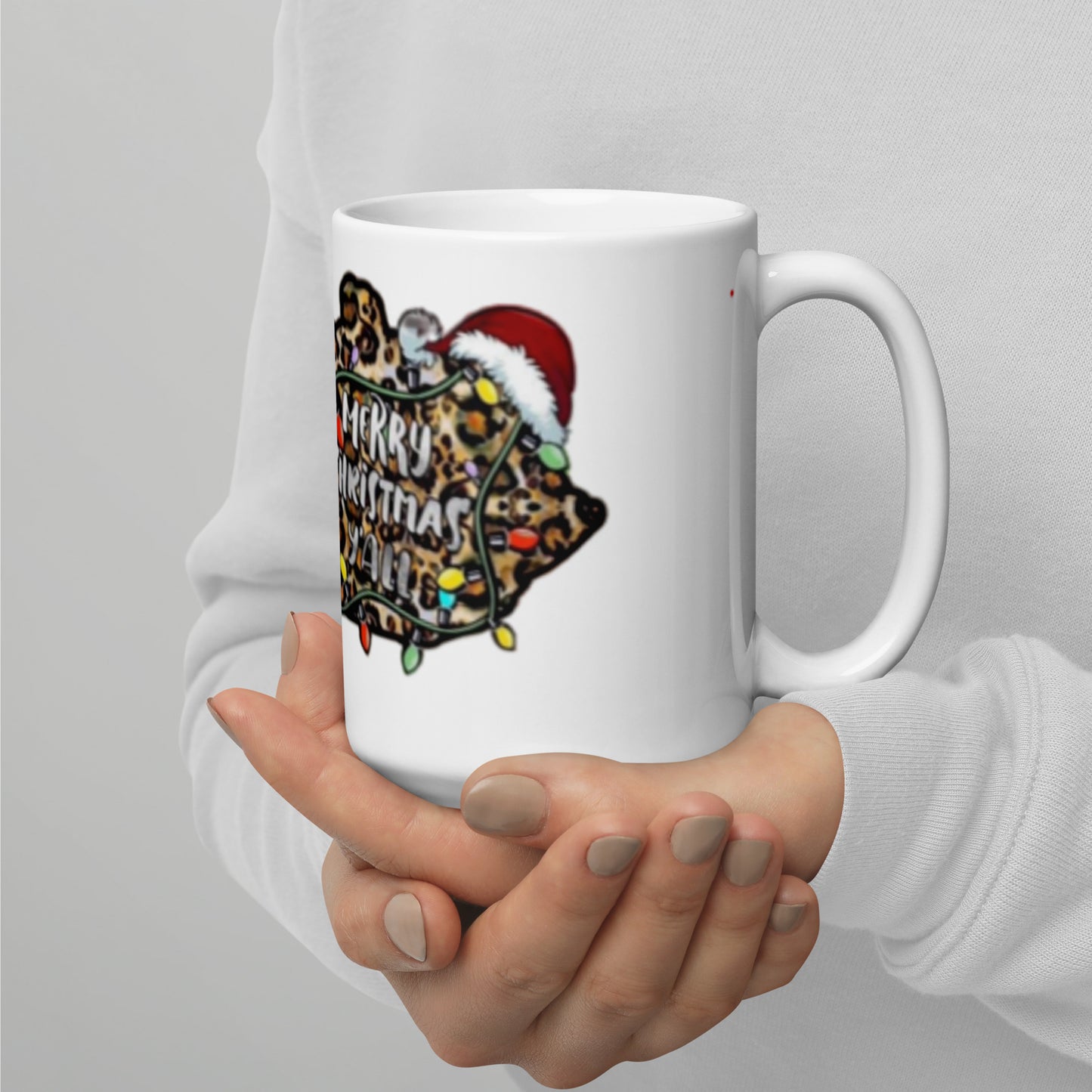 Merry Christmas Y'all Glossy Mug