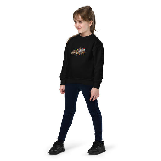 Merry Christmas Y'all Youth Crewneck Sweatshirt