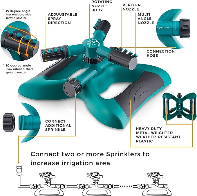 Sprinklers for Yard, Lawn Sprinklers for Yard, Water Sprinkler for Lawn, Grass Sprinkler for Lawn, Sprinklers for Yard Large Area, Yard Sprinkler System, Sprinklers for Yard System - 2023 Updated