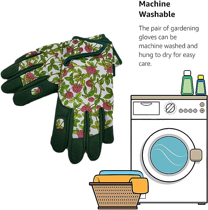 MSUPSAV Thorn Proof&Puncture Resistant Gardening Gloves with Grip,Garden Gloves for Women,Leather Work Gloves,Gifts for Women