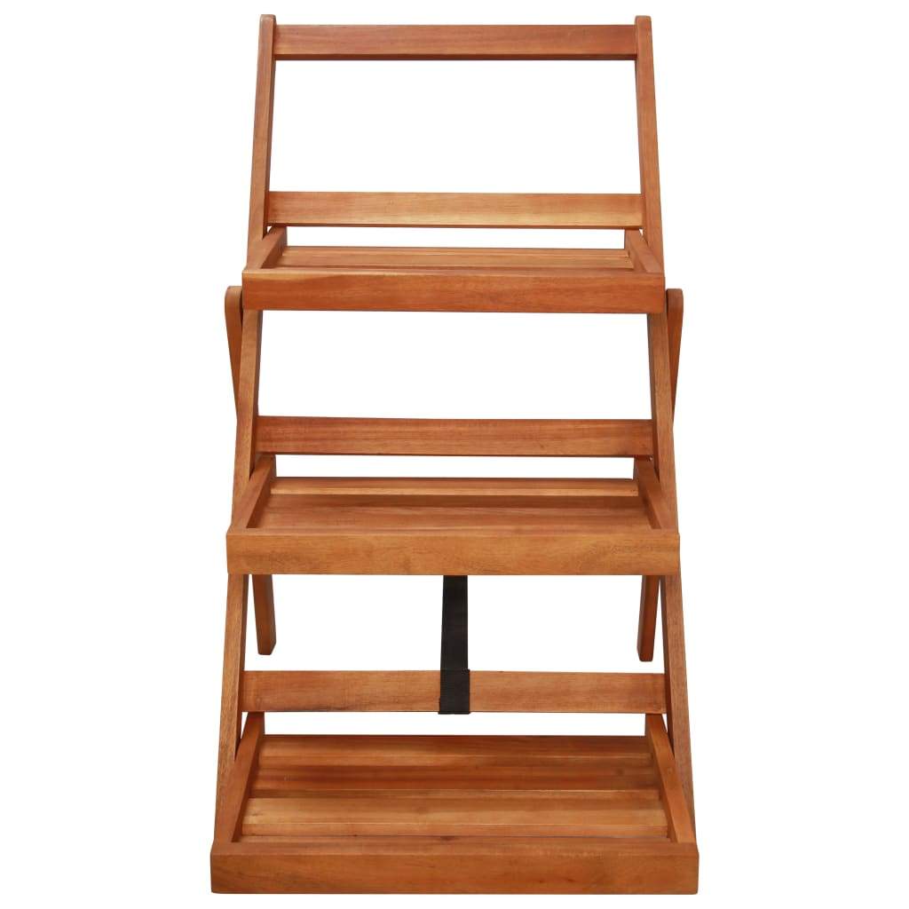 vidaXL 3-Tier Plant Stand 19.7"x24.8"x31.5" Solid Acacia Wood-1