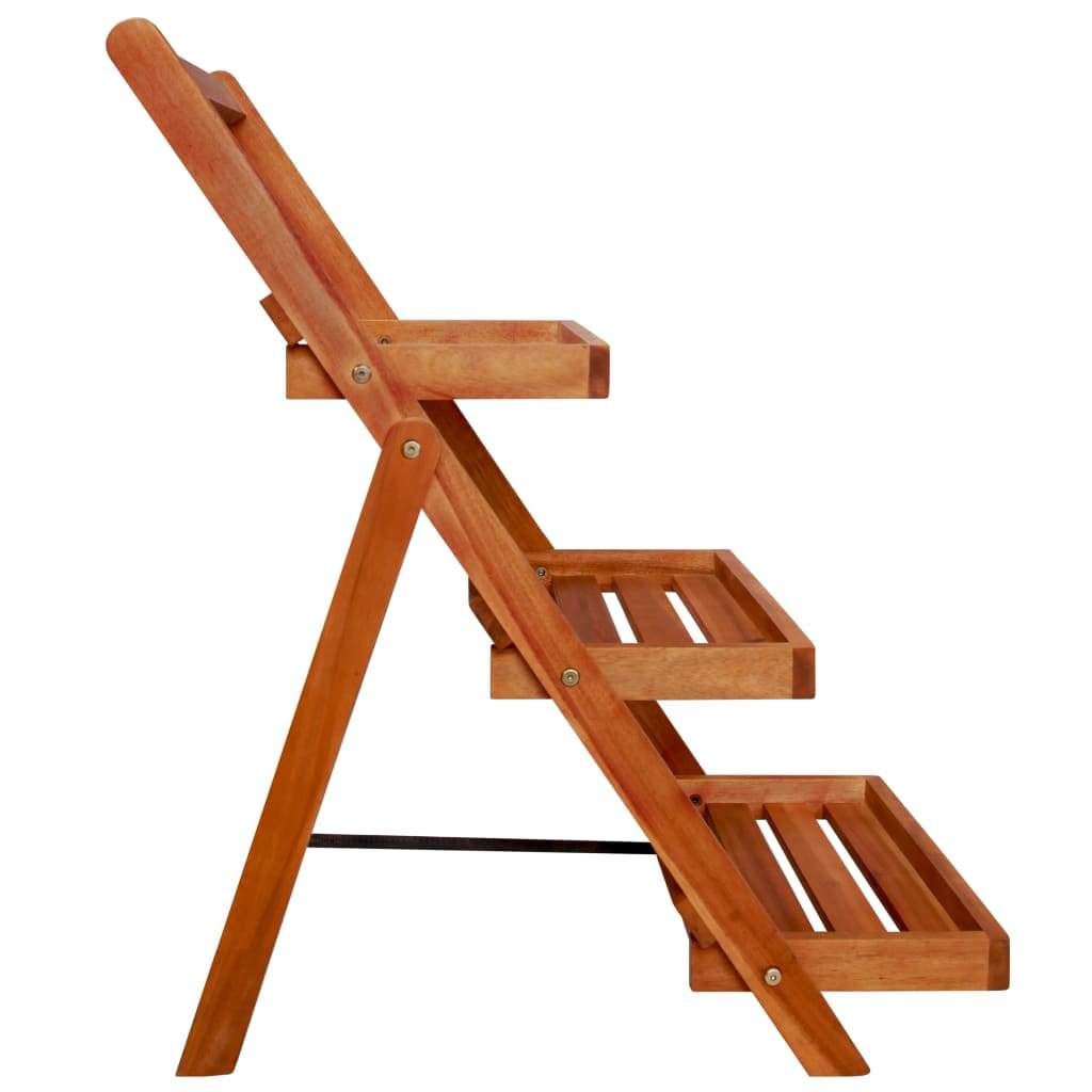vidaXL 3-Tier Plant Stand 19.7"x24.8"x31.5" Solid Acacia Wood-2