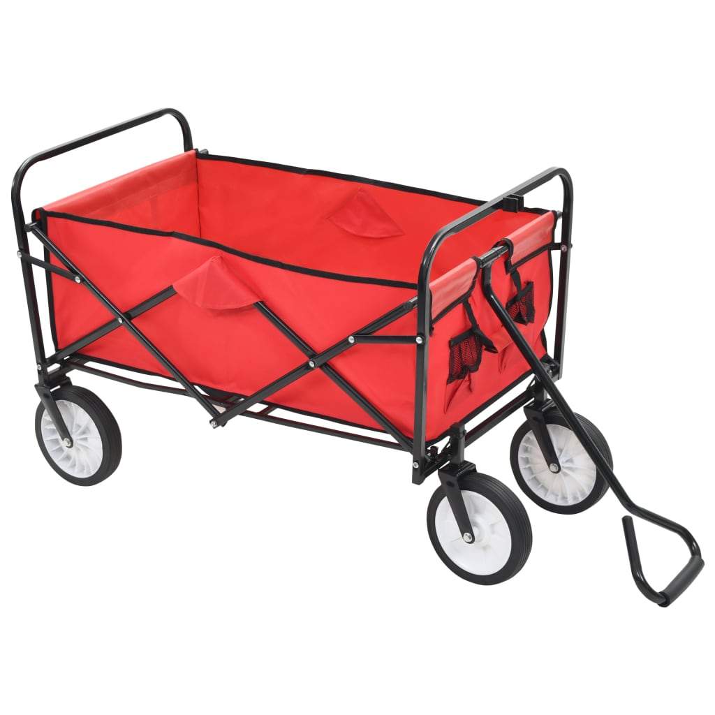 vidaXL Folding Hand Trolley Steel Garden Tools Cart Wagon Truck Multi Colors-1