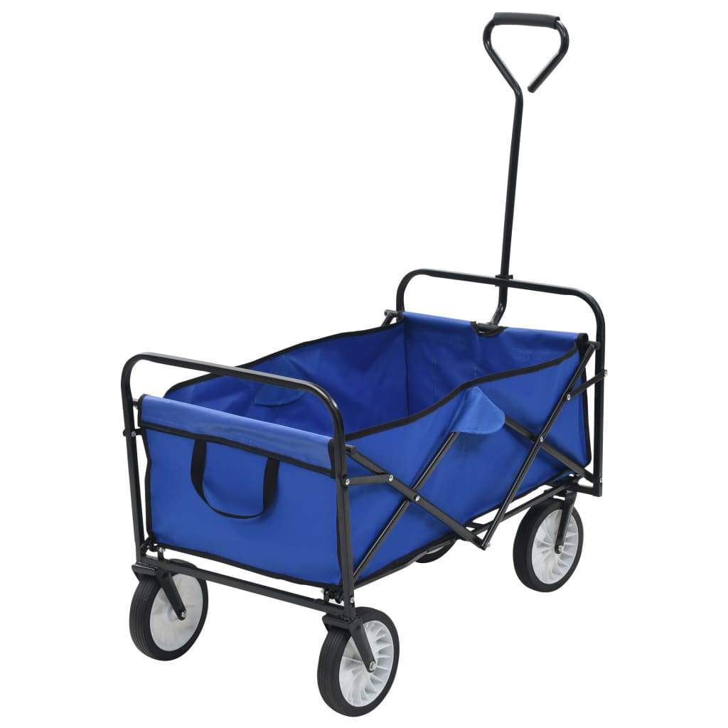vidaXL Folding Hand Trolley Steel Garden Tools Cart Wagon Truck Multi Colors-3