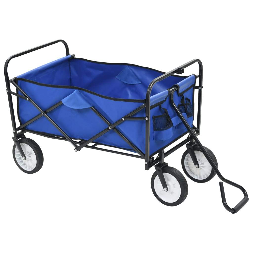 vidaXL Folding Hand Trolley Steel Garden Tools Cart Wagon Truck Multi Colors-4
