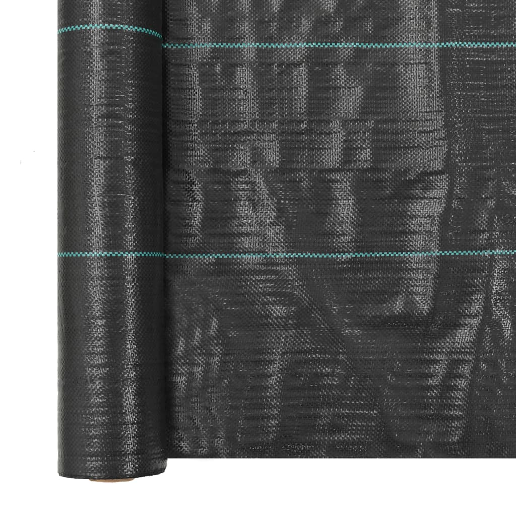 vidaXL Weed & Root Control Mat PP Black Barrier Membrane Fabric Multi Sizes-32