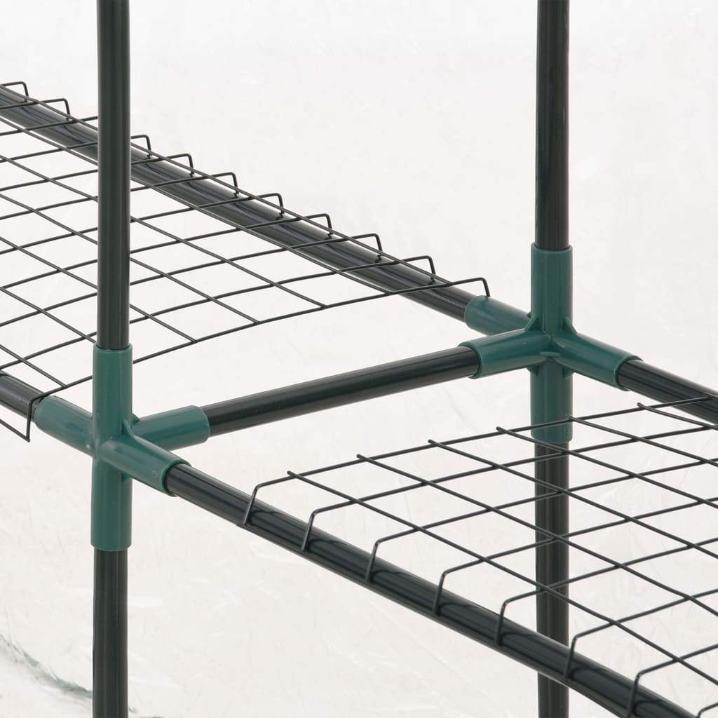 vidaXL Greenhouse with 8 Shelves 4.7'x4.7'x6.4'-6