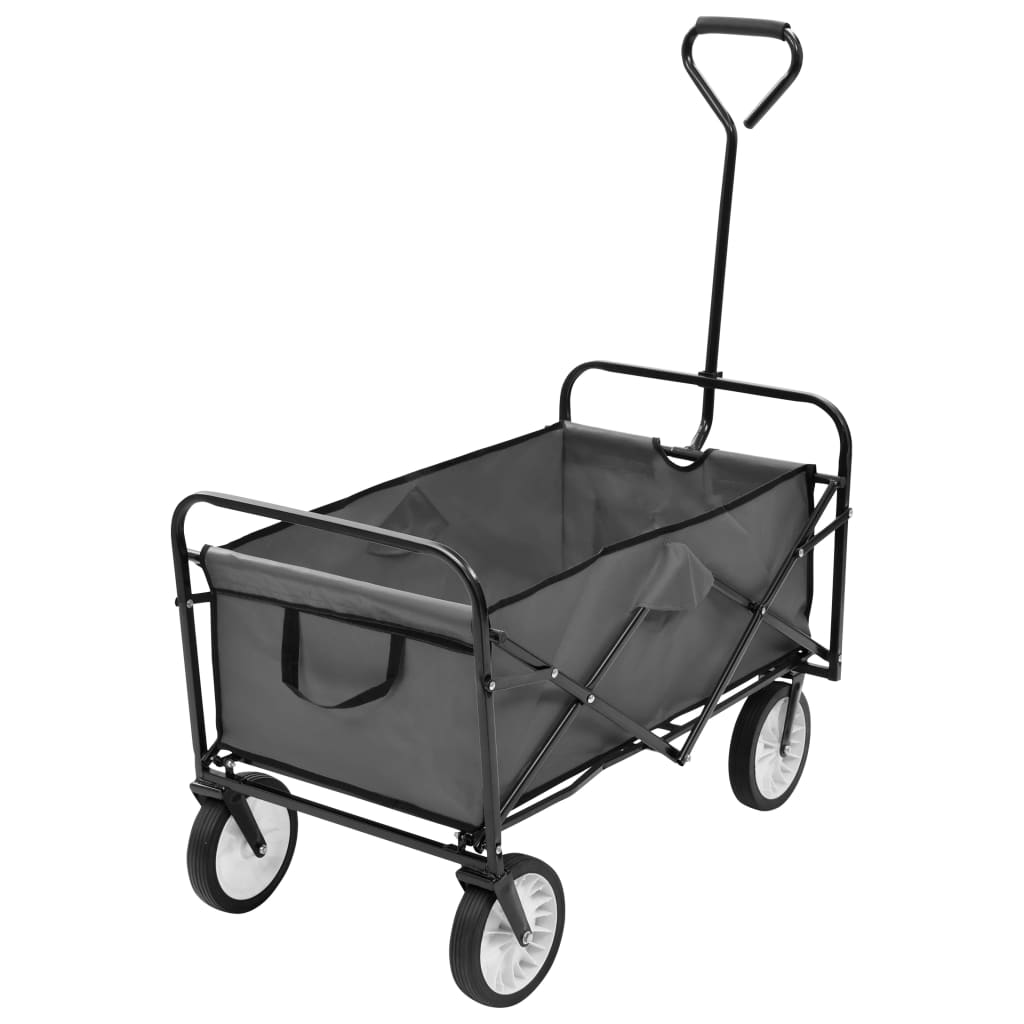 vidaXL Folding Hand Trolley Steel Garden Tools Cart Wagon Truck Multi Colors-6