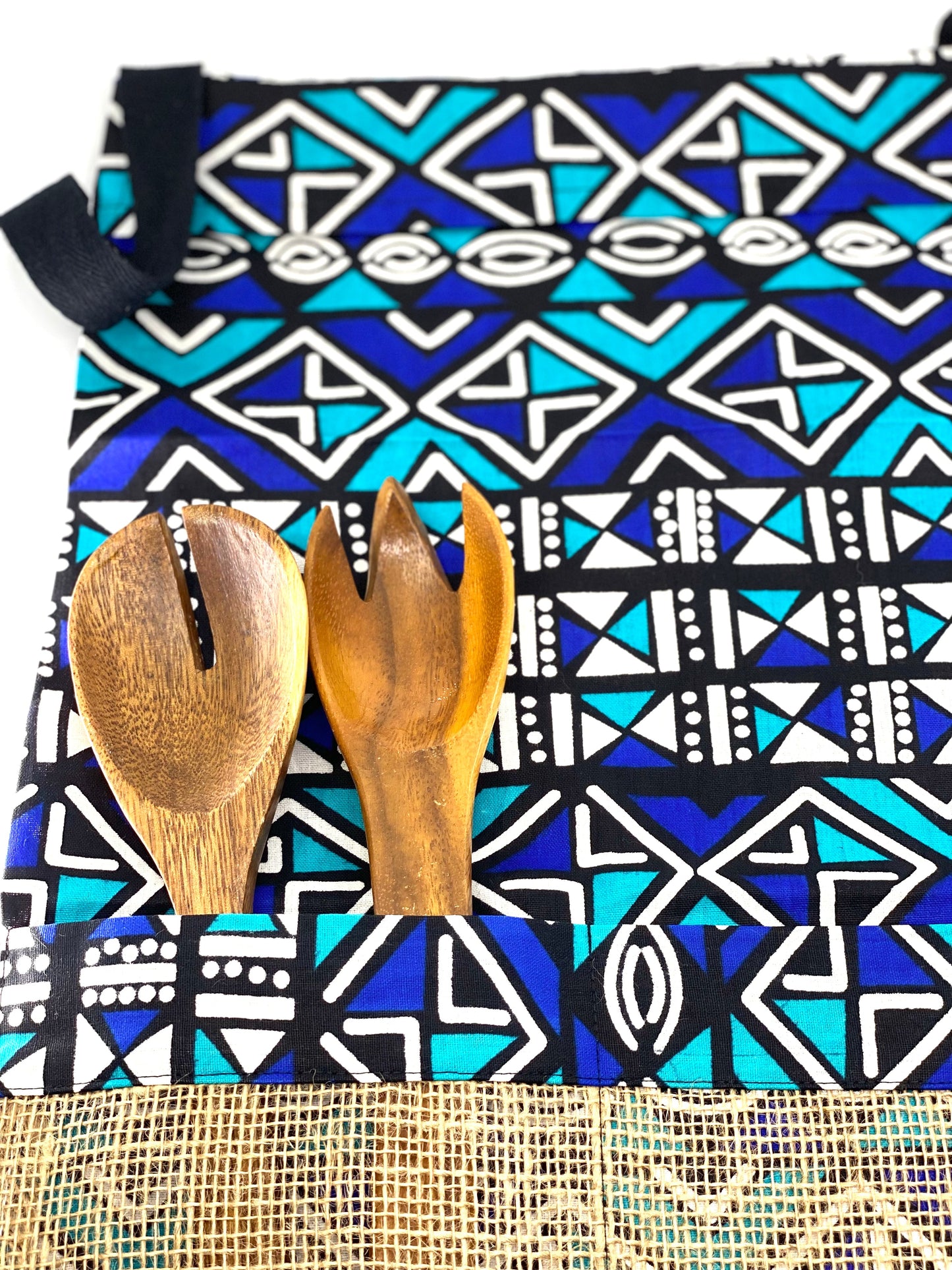 The Mashona Burlap Pocket Wax Print Aprons-5