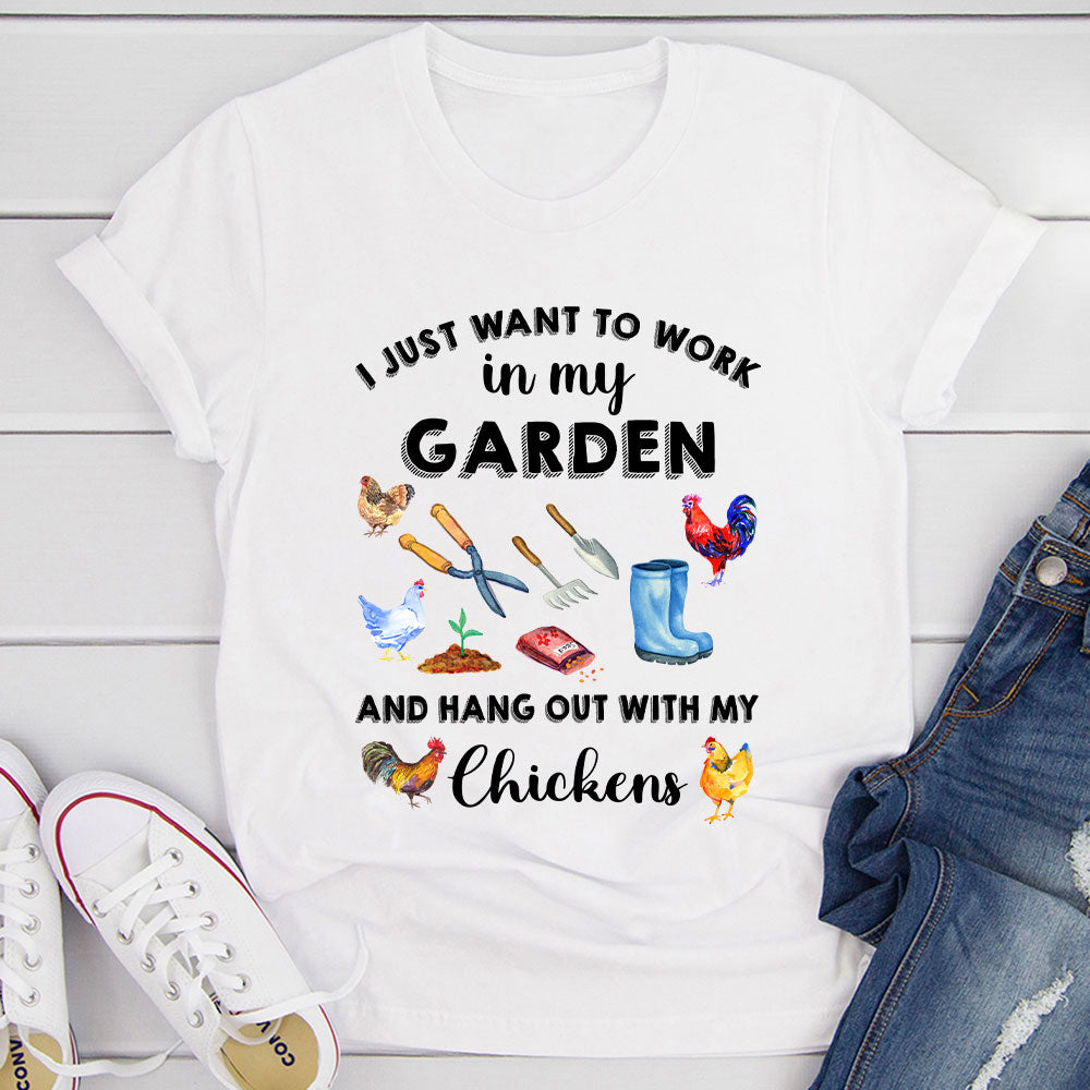 I Just Want To Work In My Garden T-Shirt-14